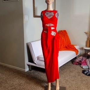 Red Mesh Coverup